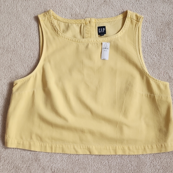 GAP Tops - GAP Women's Sunny Yellow Denim Tank Top